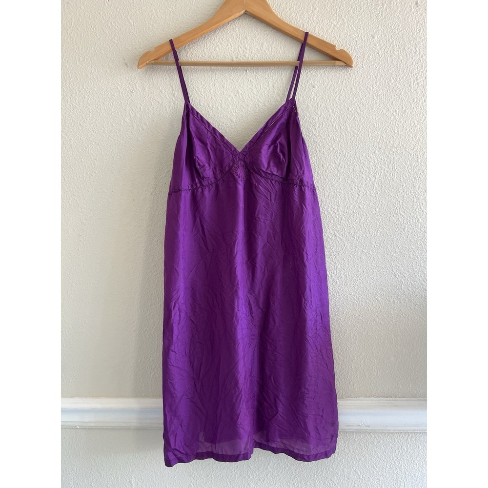 Aerie Y2K Purple Sheer Babydoll Slip Dress Size Medium Festival Coquette